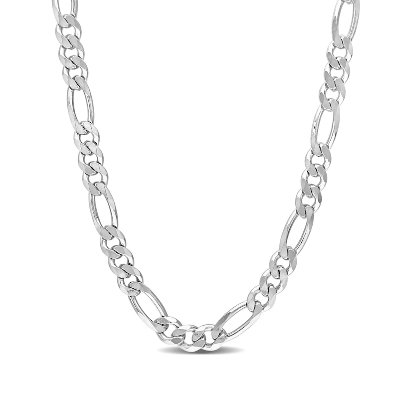 5.5mm Figaro Chain Necklace in Sterling Silver