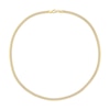 Thumbnail Image 3 of 4.4mm Curb Chain Necklace in Sterling Silver with Yellow Rhodium - 16"