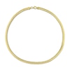 Thumbnail Image 3 of 5.0mm Herringbone Chain Necklace in Sterling Silver with Yellow Rhodium - 16"