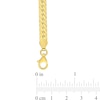 Thumbnail Image 4 of 5.0mm Herringbone Chain Necklace in Sterling Silver with Yellow Rhodium - 16"