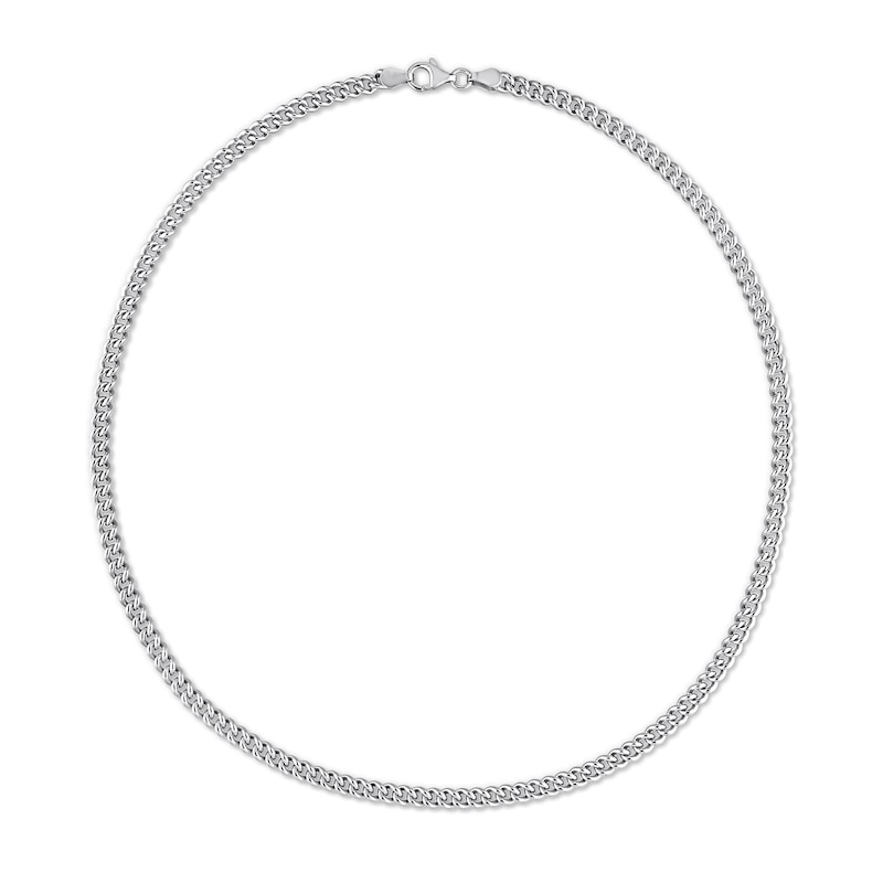 Main Image 3 of 4.4mm Curb Chain Necklace in Sterling Silver - 20"