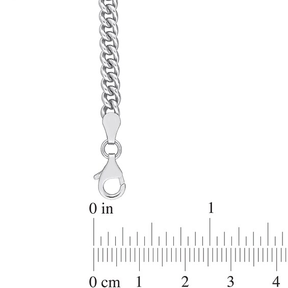 4.4mm Curb Chain Necklace in Sterling Silver - 20"