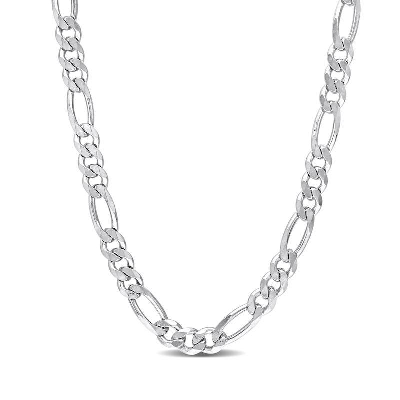Main Image 1 of 5.5mm Figaro Chain Necklace in Sterling Silver - 20"