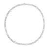 Thumbnail Image 3 of 5.5mm Figaro Chain Necklace in Sterling Silver - 20"