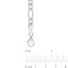 Thumbnail Image 3 of 5.5mm Figaro Chain Necklace in Sterling Silver - 20"