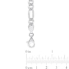 Thumbnail Image 4 of 5.5mm Figaro Chain Necklace in Sterling Silver - 20"