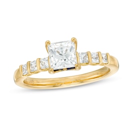Vera Wang Love Collection 0.95 CT. T.W. Princess-Cut Diamond Engagement Ring in 14K Gold