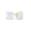 Thumbnail Image 1 of Trouvaille Collection 1.00 CT. T.W. DeBeers®-Graded Diamond Solitaire Stud Earrings in 14K Gold (F/I1)