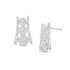 Thumbnail Image 1 of 0.32 CT. T.W. Multi-Diamond Graduated Trio Stud Earrings in 10K White Gold