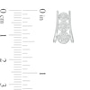 Thumbnail Image 3 of 0.32 CT. T.W. Multi-Diamond Graduated Trio Stud Earrings in 10K White Gold