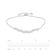 Thumbnail Image 3 of 0.20 CT. T.W. Multi-Diamond Graduated Curve Bolo Bracelet in Sterling Silver – 9.5"