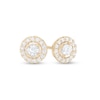 Thumbnail Image 1 of 0.25 CT. T.W. Diamond Frame Stud Earrings in 10K Gold