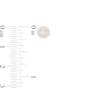 Thumbnail Image 3 of 0.25 CT. T.W. Diamond Frame Stud Earrings in 10K Gold