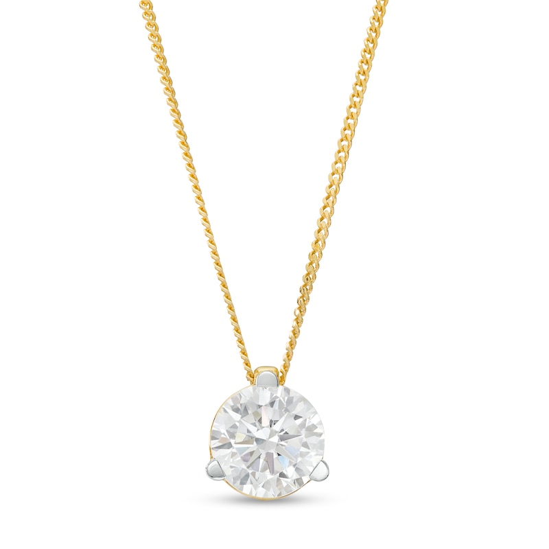 1.00 CT. Certified Canadian Diamond Solitaire Pendant in 14K Gold (I/I2)