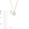 Thumbnail Image 2 of 1.00 CT. Certified Canadian Diamond Solitaire Pendant in 14K Gold (I/I2)