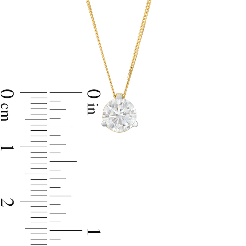 1.00 CT. Certified Canadian Diamond Solitaire Pendant in 14K Gold (I/I2)