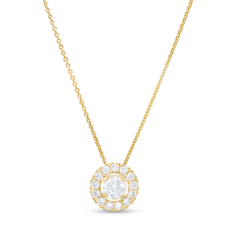 1.00 CT. T.W. Diamond Frame Pendant in 10K Gold