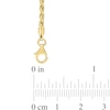 Thumbnail Image 4 of 2.2mm Rope Chain Necklace in Sterling Silver with Yellow Rhodium