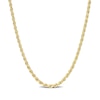 2.2mm Rope Chain Necklace in Sterling Silver with Yellow Rhodium - 16"