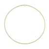 Thumbnail Image 3 of 2.2mm Rope Chain Necklace in Sterling Silver with Yellow Rhodium - 16"