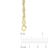 Thumbnail Image 4 of 3.7mm Singapore Chain Necklace in Sterling Silver with Yellow Rhodium - 24"