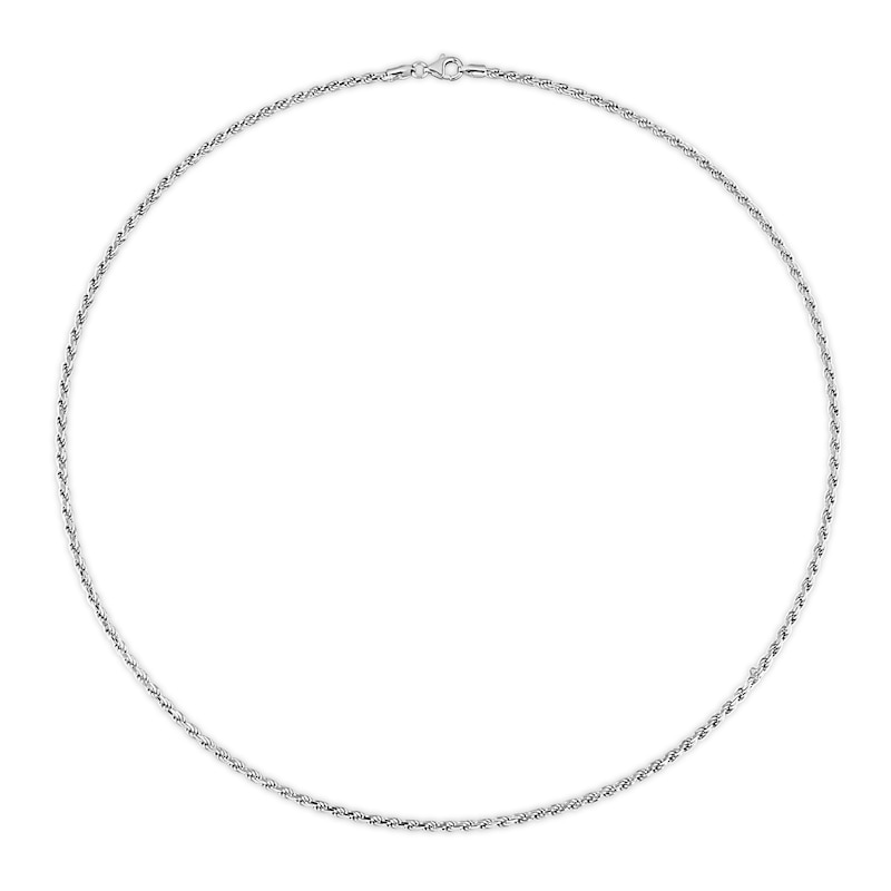 Main Image 3 of 2.2mm Rope Chain Necklace in Sterling Silver - 20"