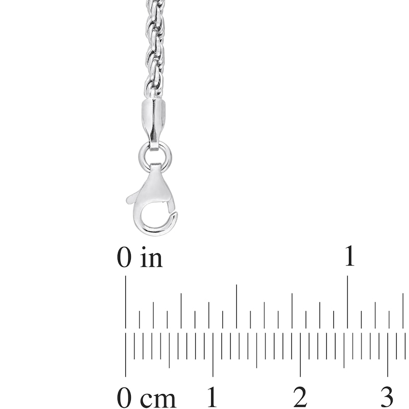 2.2mm Rope Chain Necklace in Sterling Silver - 20"