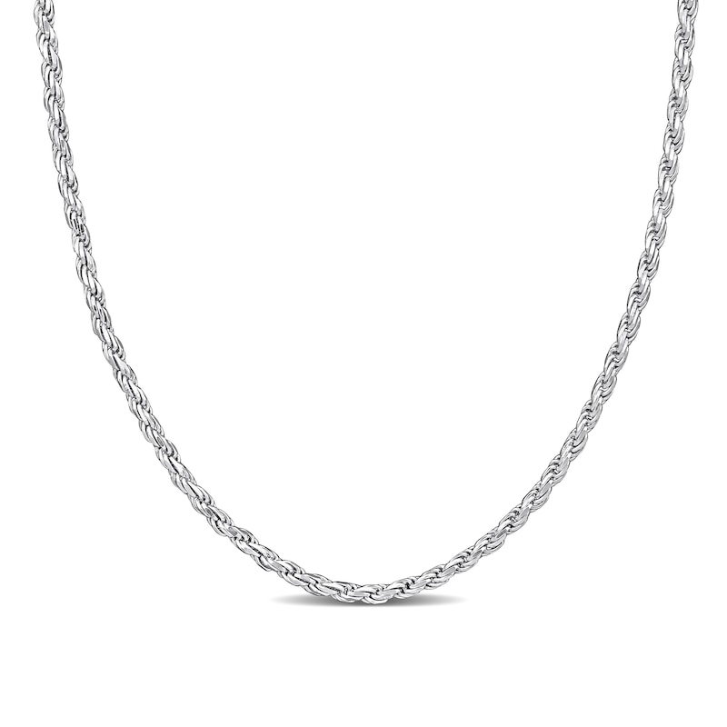 2.2mm Rope Chain Necklace in Sterling Silver|Peoples Jewellers
