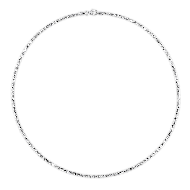 Main Image 3 of 2.2mm Rope Chain Necklace in Sterling Silver