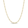 Thumbnail Image 1 of 2.2mm Figaro Chain Necklace in Sterling Silver with Yellow Rhodium - 24"