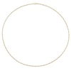 Thumbnail Image 3 of 2.2mm Figaro Chain Necklace in Sterling Silver with Yellow Rhodium - 24"