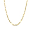 Thumbnail Image 1 of 3.0mm Figaro Chain Necklace in Sterling Silver with Yellow Rhodium