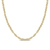 Thumbnail Image 1 of 3.7mm Singapore Chain Necklace in Sterling Silver with Yellow Rhodium