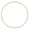 Thumbnail Image 3 of 3.7mm Singapore Chain Necklace in Sterling Silver with Yellow Rhodium