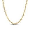 Thumbnail Image 1 of 3.7mm Singapore Chain Necklace in Sterling Silver with Yellow Rhodium - 20"