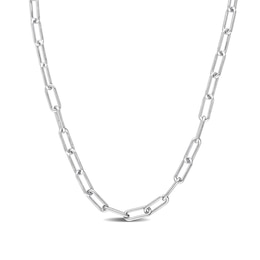 3.5mm Paper Clip Chain Necklace in Sterling Silver