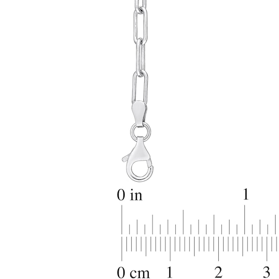 3.5mm Paper Clip Chain Necklace in Sterling Silver