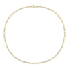 Thumbnail Image 3 of 3.0mm Figaro Chain Necklace in Sterling Silver with Yellow Rhodium - 16"