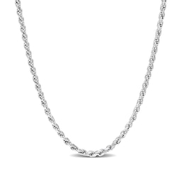 2.2mm Rope Chain Necklace in Sterling Silver - 16&quot;