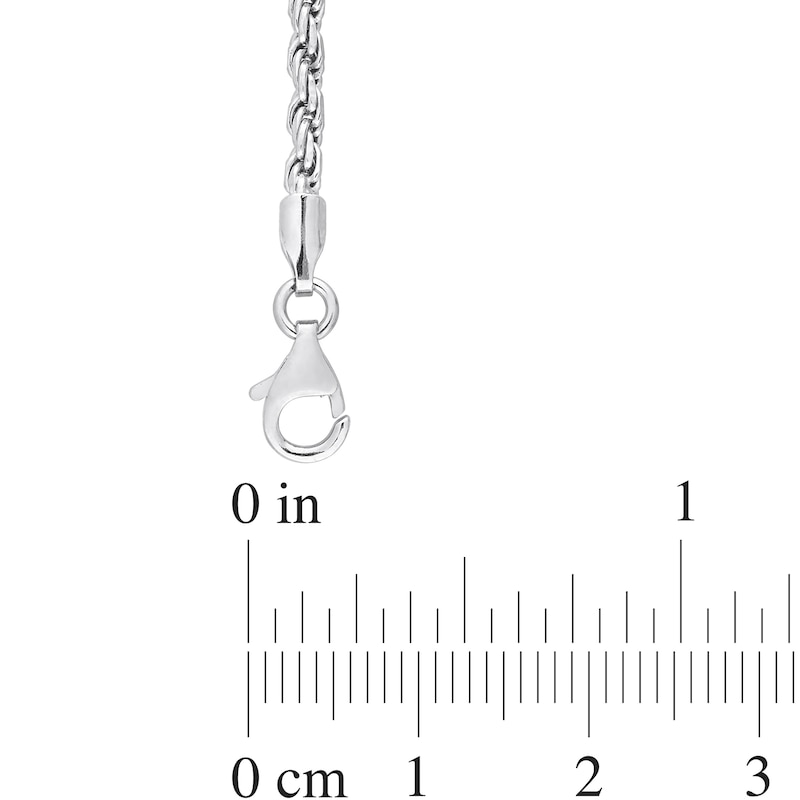 2.2mm Rope Chain Necklace in Sterling Silver - 16"