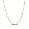 Thumbnail Image 1 of 2.2mm Figaro Chain Necklace in Sterling Silver with Yellow Rhodium - 20"