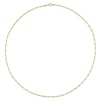 Thumbnail Image 3 of 2.2mm Figaro Chain Necklace in Sterling Silver with Yellow Rhodium - 20"
