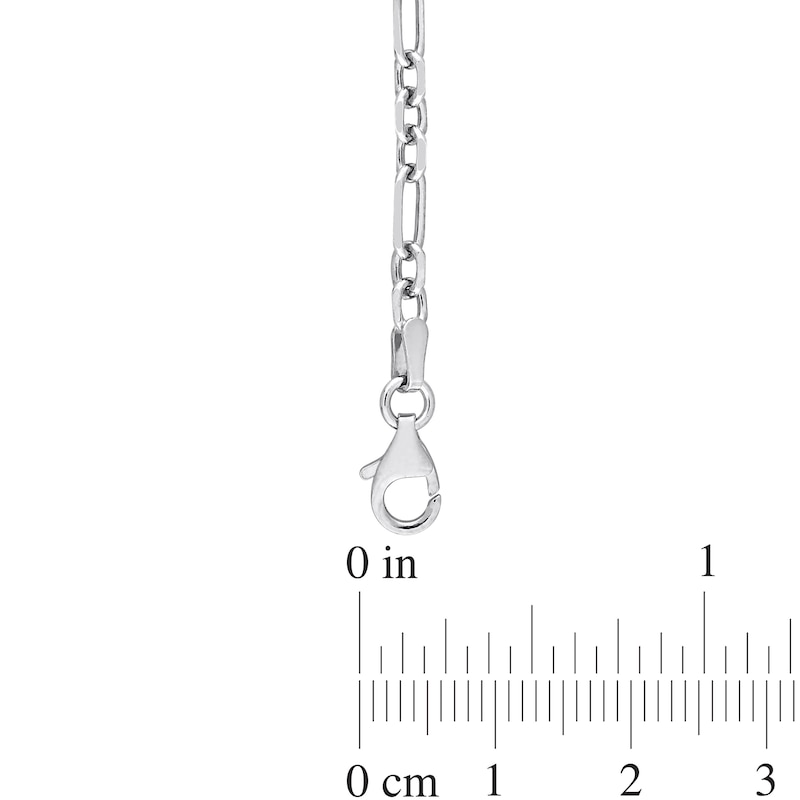 3.0mm Figaro Chain Necklace in Sterling Silver