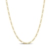 Thumbnail Image 0 of 2.2mm Figaro Chain Necklace in Sterling Silver with Yellow Rhodium - 16"