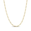 Thumbnail Image 1 of 2.2mm Figaro Chain Necklace in Sterling Silver with Yellow Rhodium - 16"