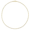 Thumbnail Image 3 of 2.2mm Figaro Chain Necklace in Sterling Silver with Yellow Rhodium - 16"