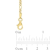 Thumbnail Image 3 of 2.2mm Figaro Chain Necklace in Sterling Silver with Yellow Rhodium - 16"
