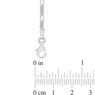 2.2mm Figaro Chain Necklace in Sterling Silver