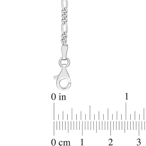 2.2mm Figaro Chain Necklace in Sterling Silver