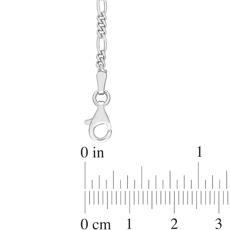 Main Image 4 of 2.2mm Figaro Chain Necklace in Sterling Silver - 24"